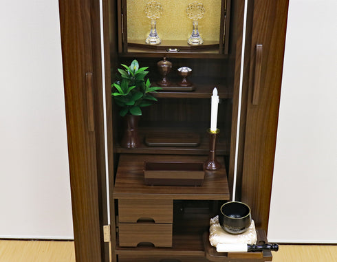 Soka Gakkai Furniture-style Buddhist Altar "Respe" Manually-operated Cabinet Door Available in 2 Colors